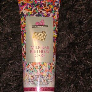 Bath and body works milk bar birthday cake body cream